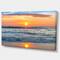 Designart - Beautiful Sunrise over the Horizon. - Modern Beach Canvas Art Print